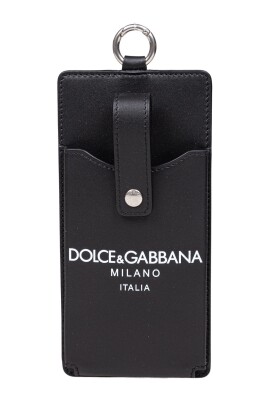 black-leather-cell-phone-holder-with-logo