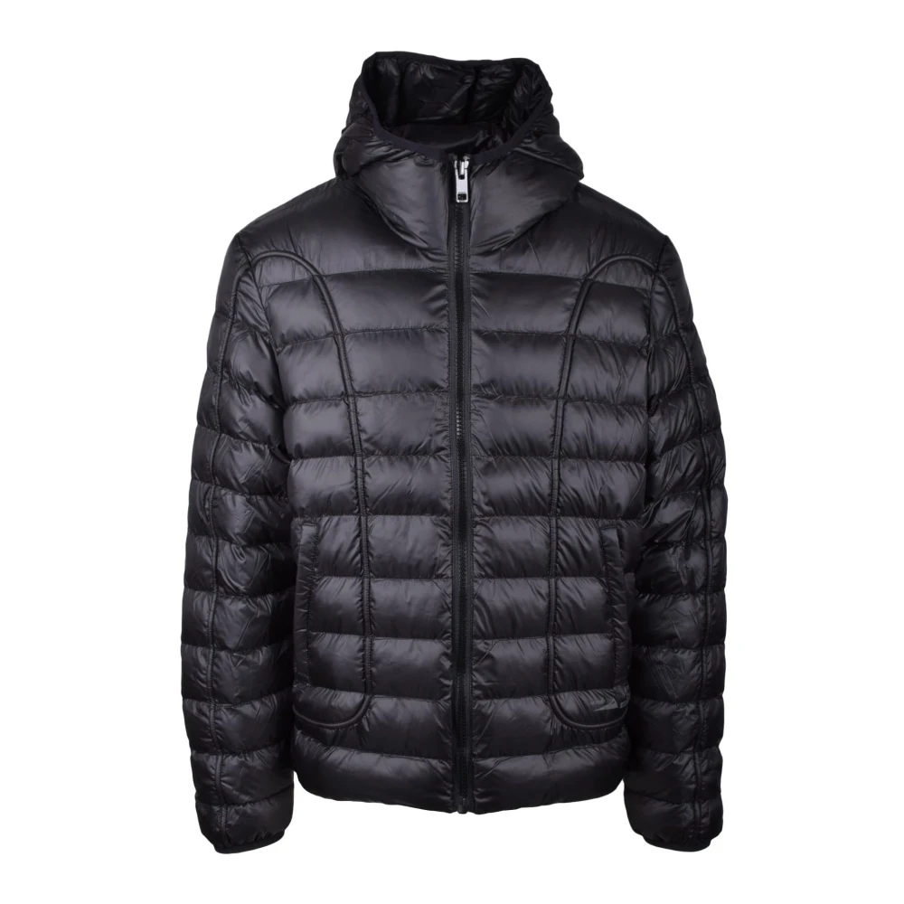 Diesel Stijlvolle buitenkleding jas polyester Black Heren