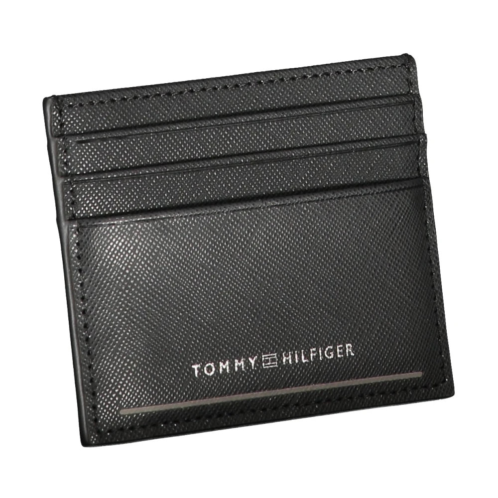 Tommy Hilfiger Heren Portemonnee Zwart Portacard Centrale Zak Black Heren