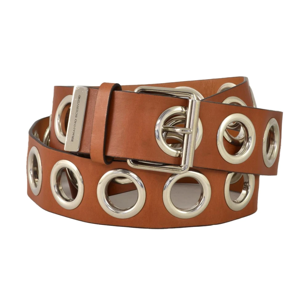 Ermanno Scervino Leren Riem Brown Dames