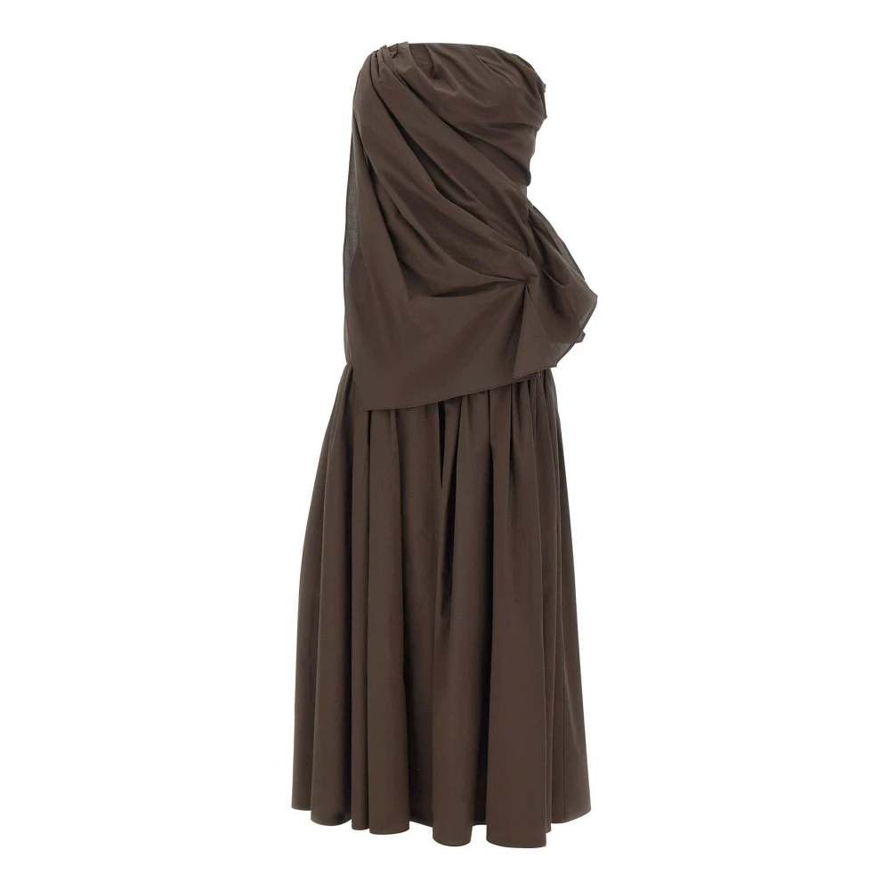 The Garment Brown Bazaar Drape Dress - Female - Midi Dresses - 2XS - Dresses