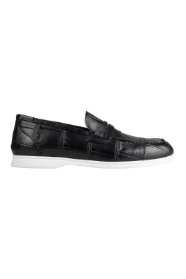 Crocodile Leather Loafers