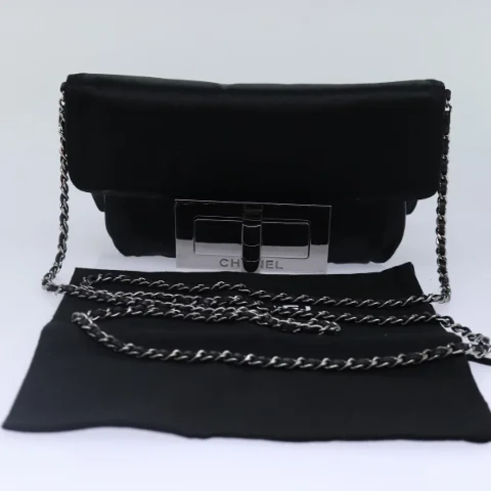 Chanel Vintage Pre-owned Canvas chanel-bags Gray Dames