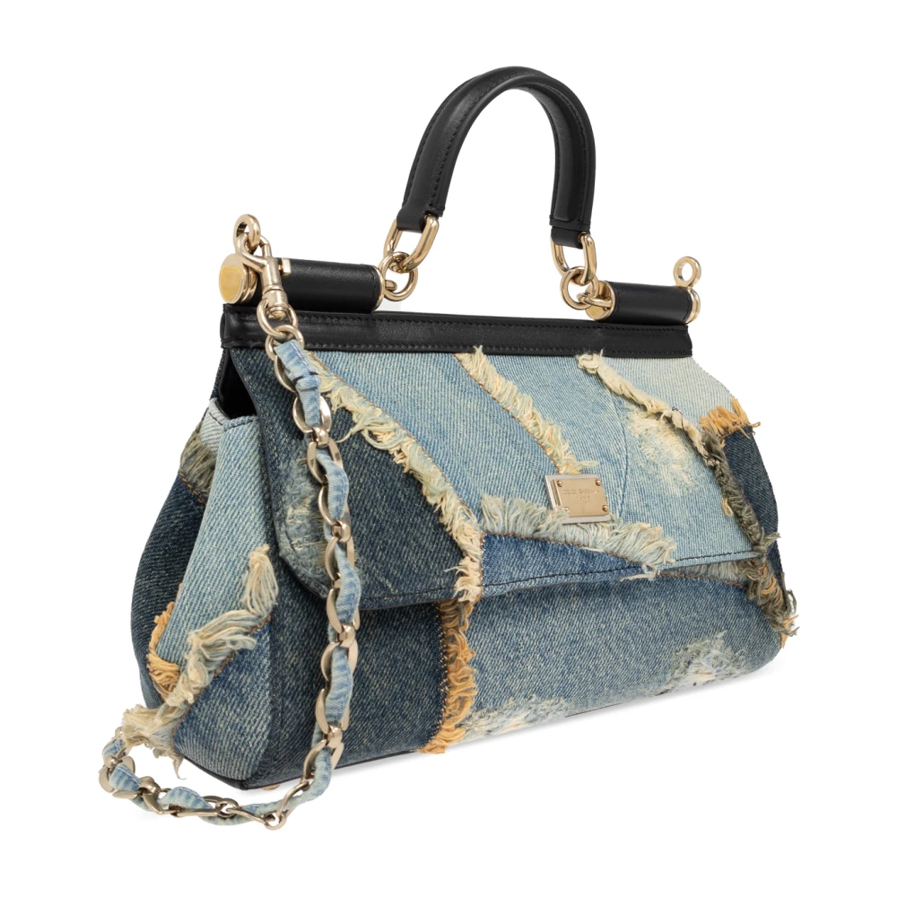 Dolce & Gabbana Schoudertas Sicily Medium Blue Dames