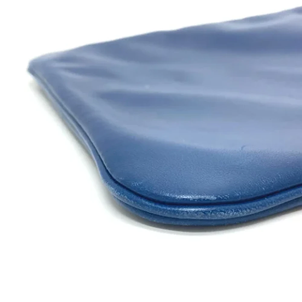 Hermès Vintage Pre-owned Fabric shoulder-bags Blue Dames