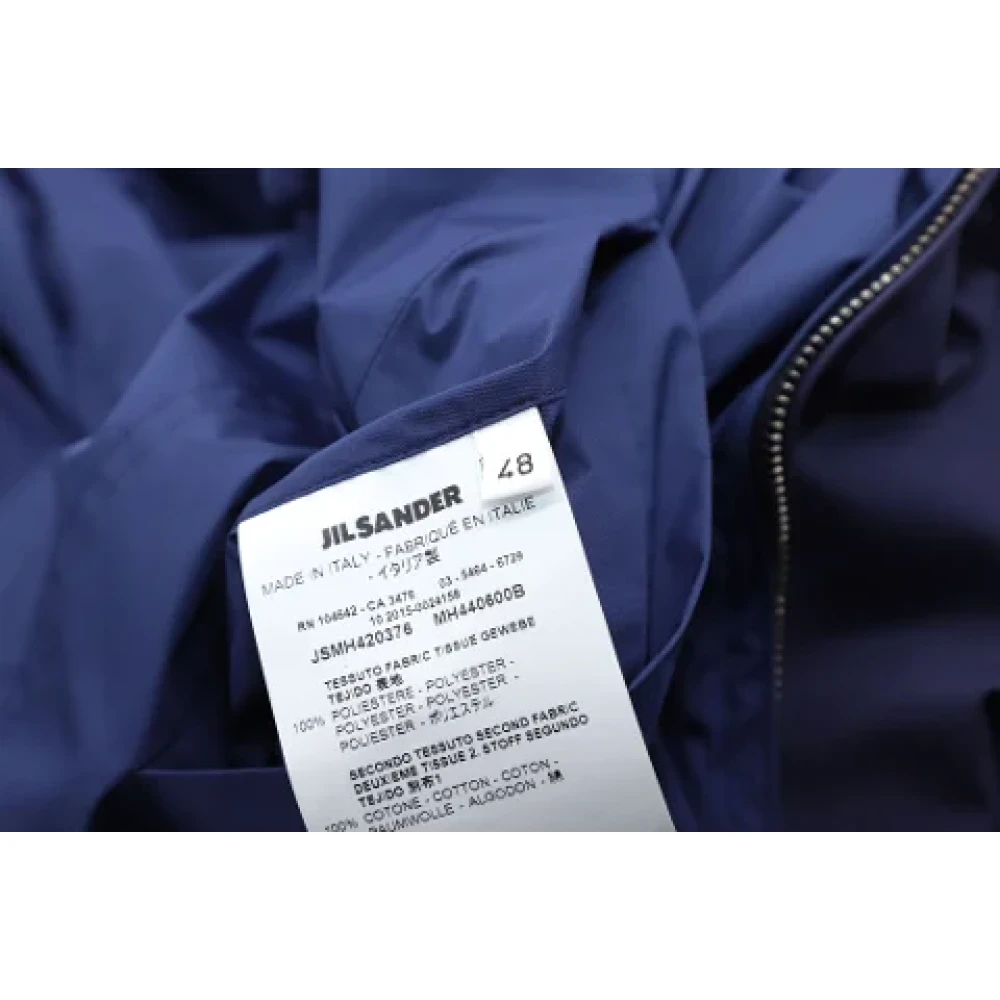 Jil Sander Pre-owned Polyester outerwear Blue Dames