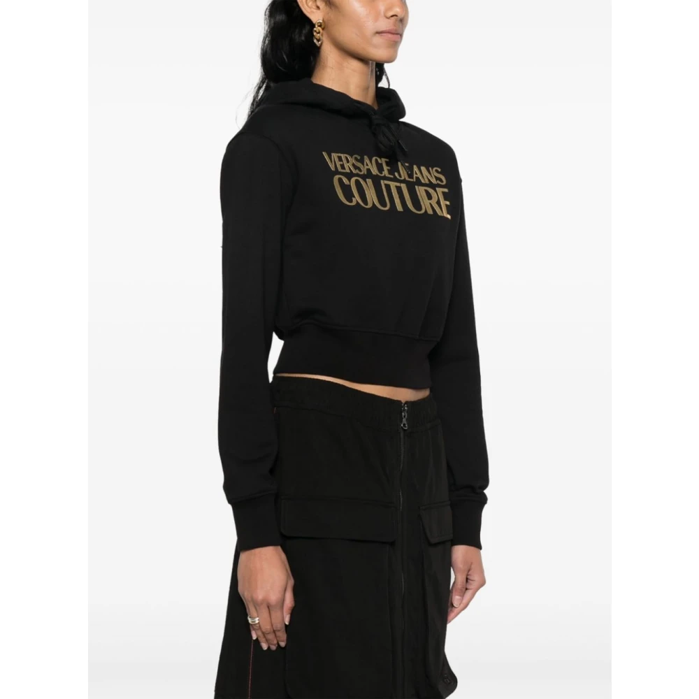 Versace Jeans Couture Zwarte Sweatshirts voor Vrouwen Black Dames