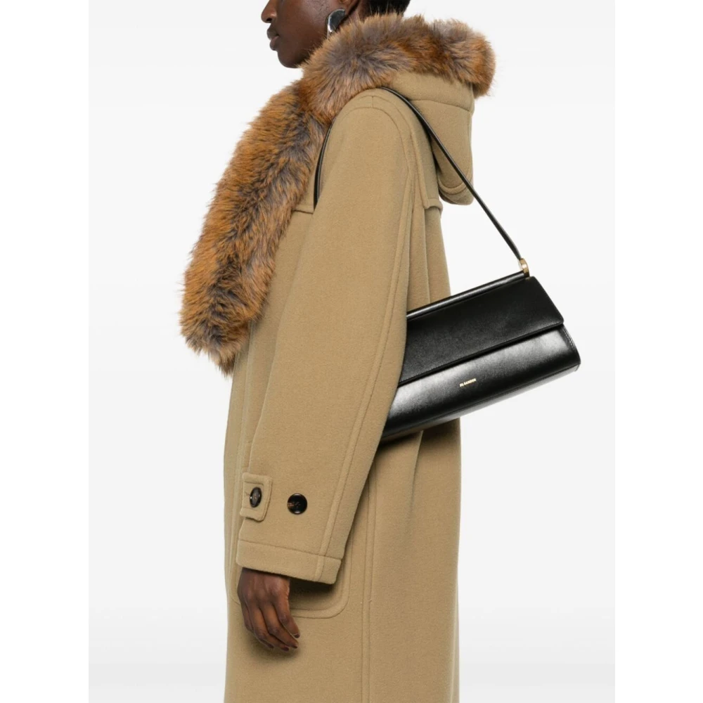 Jil Sander Schoudertas Black Dames