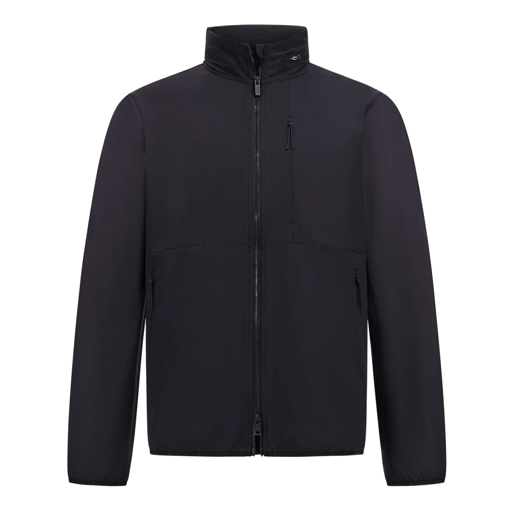 Boggi Milano B Tech Technische Stof Bomberjack Blue Heren