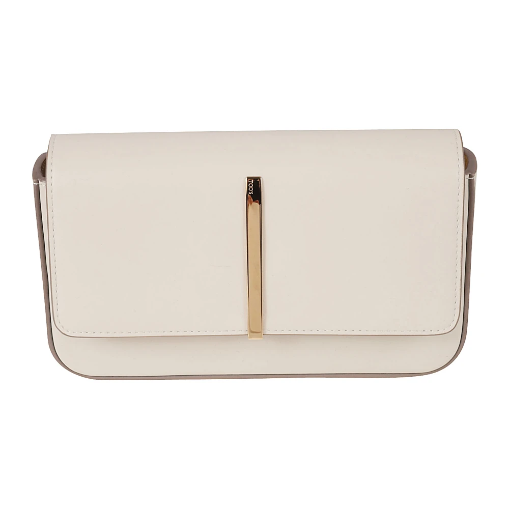 TOD'S Witte Mini Tas met Kettingband White Dames