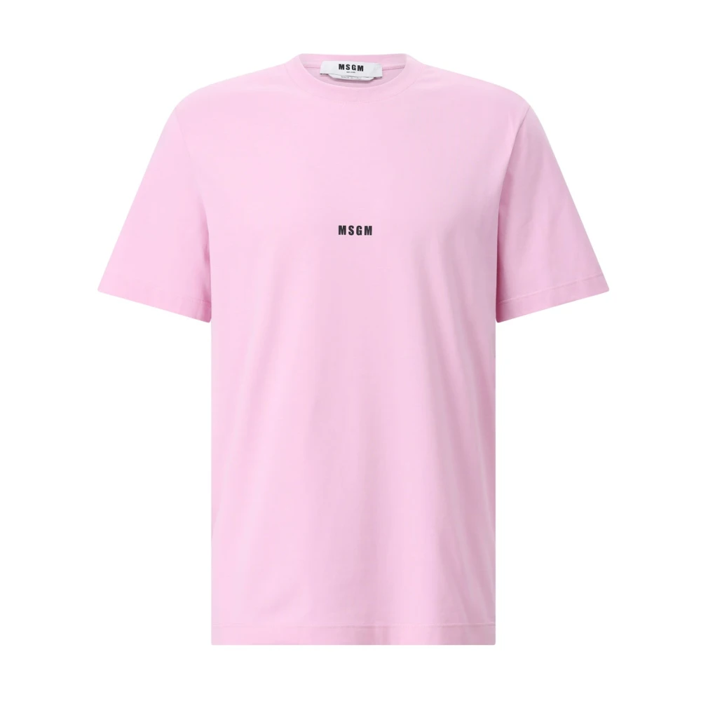 Msgm - Tops > T-Shirts - Pink - Msgm - Modalova