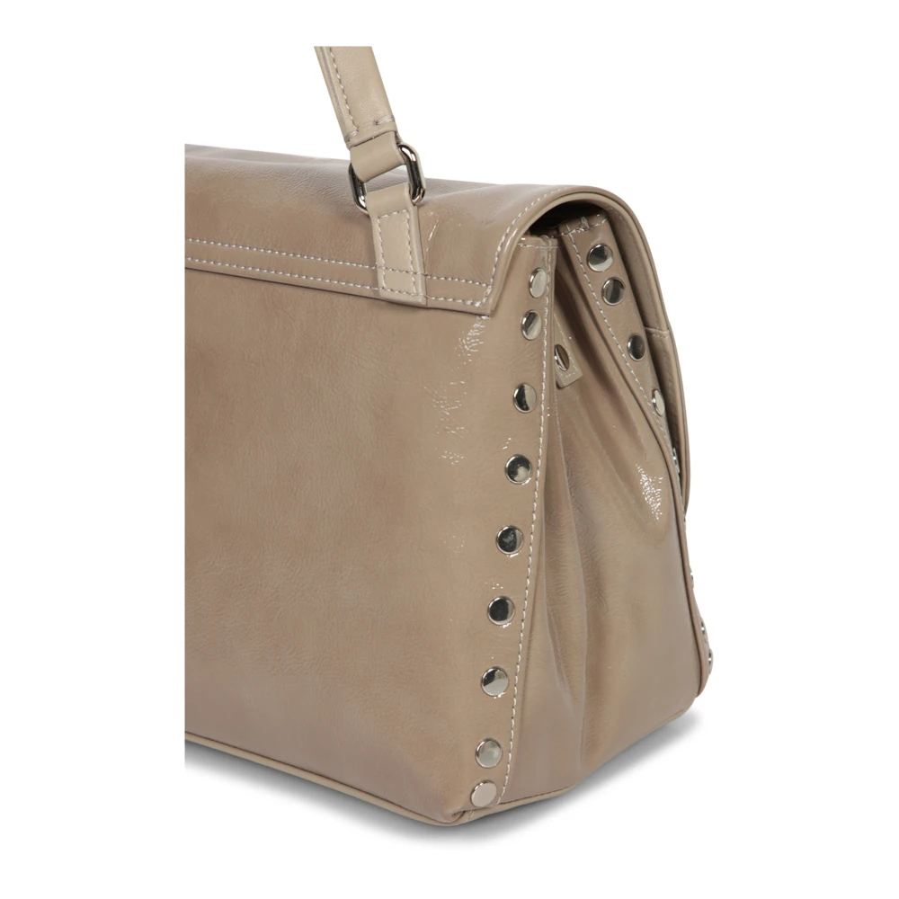 Zanellato Taupe Leren Crossbody Tas Beige Dames