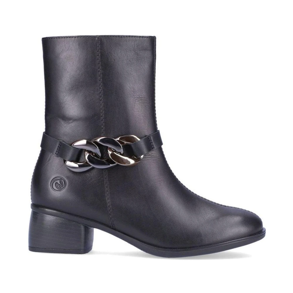 Remonte Women's Black Ankle Boots, 5 Uk, Casual Closed Booties