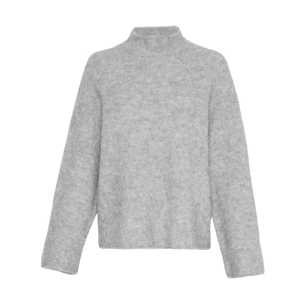 moss copenhagen Bathilda Pullover Sweater Gray Dames