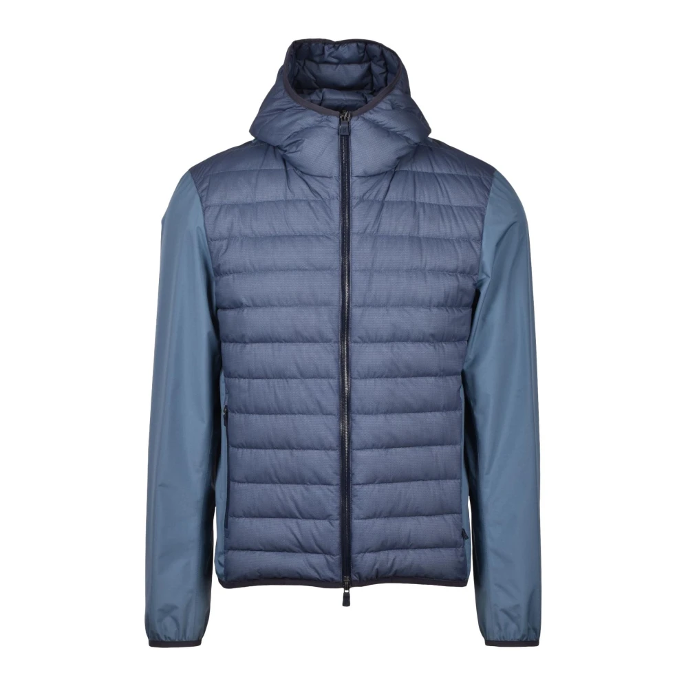 Herno Lichtgewicht Nylon Puffer Jas Blue Heren