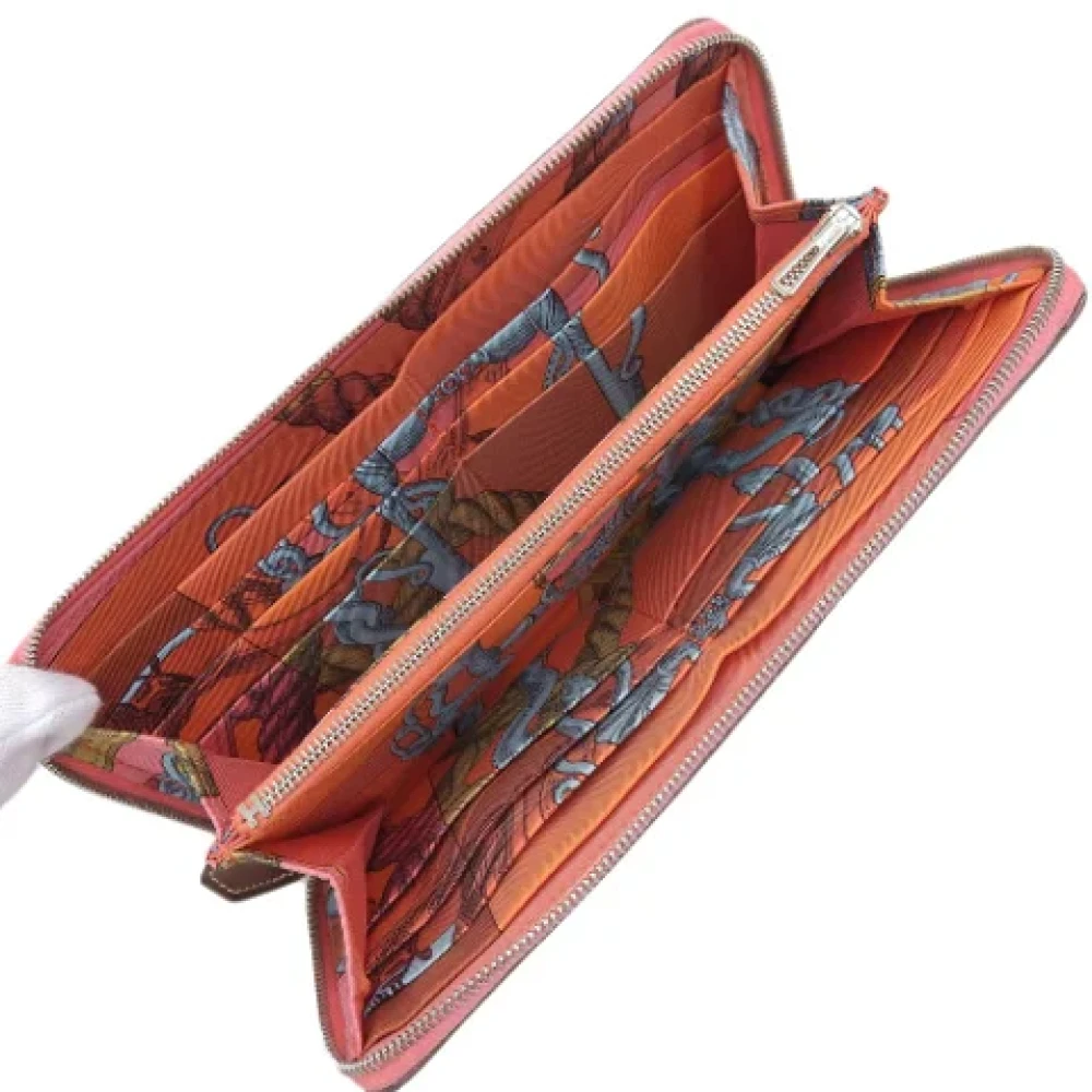Hermès Vintage Pre-owned Leather wallets Pink Dames