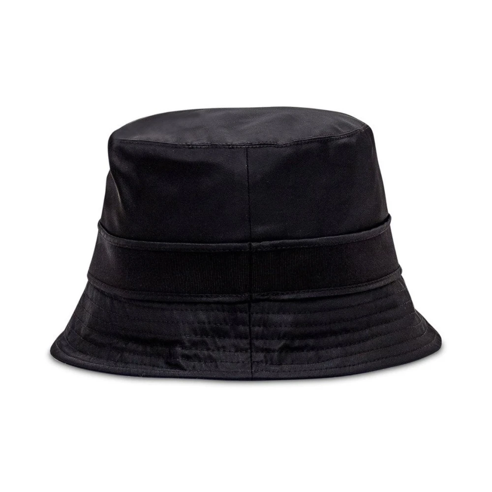 Moncler Bucket Cap met Geborduurd Logo voor Vrouwen Black Unisex