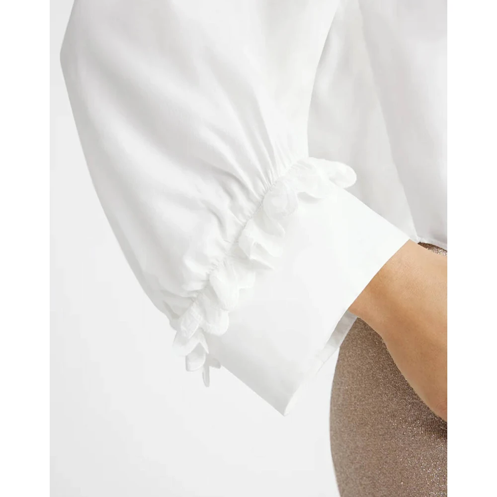Gustav Long Sleeve Blouse 56647 Sira White Dames