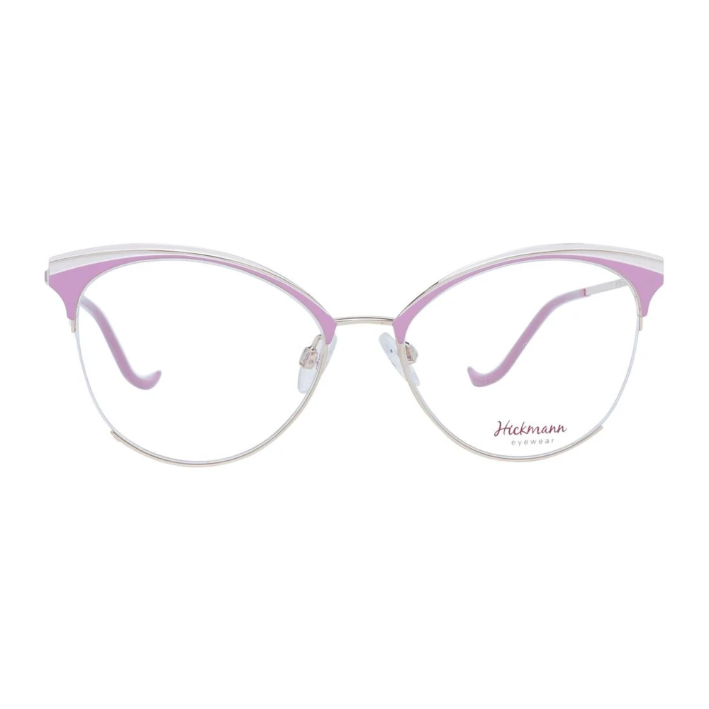 Ana Hickmann Roze Butterfly Half-Rim Metalen Montuur Pink Dames