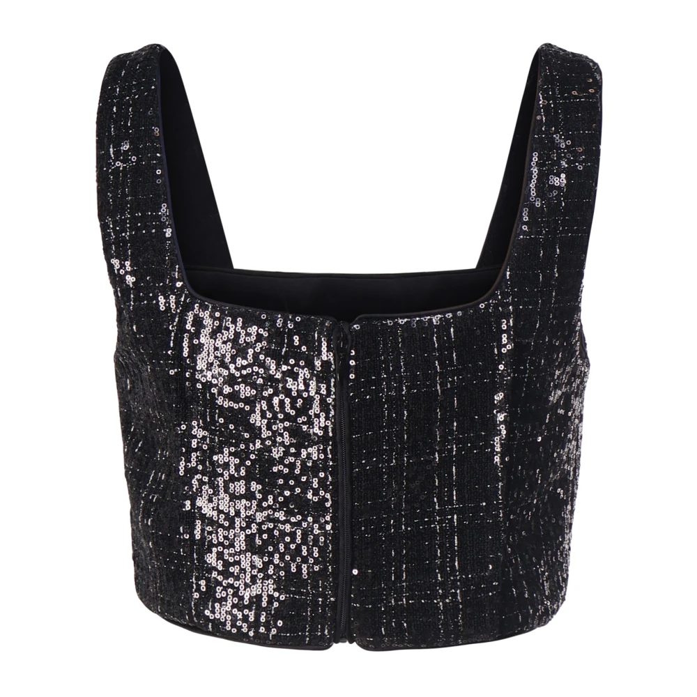 Genny Zwarte Top Corpetti Body Black Dames