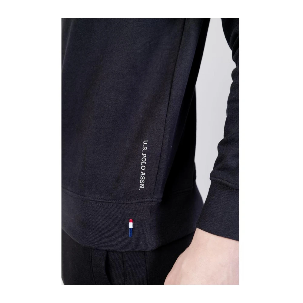 U.s. Polo Assn. Zwarte Katoenmixtrui Black Heren