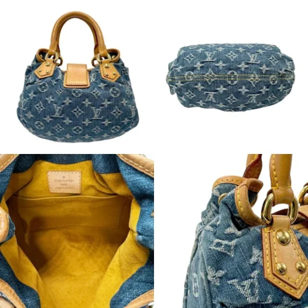 Louis Vuitton Vintage Pre-owned Denim louis-vuitton-bags Blue Dames