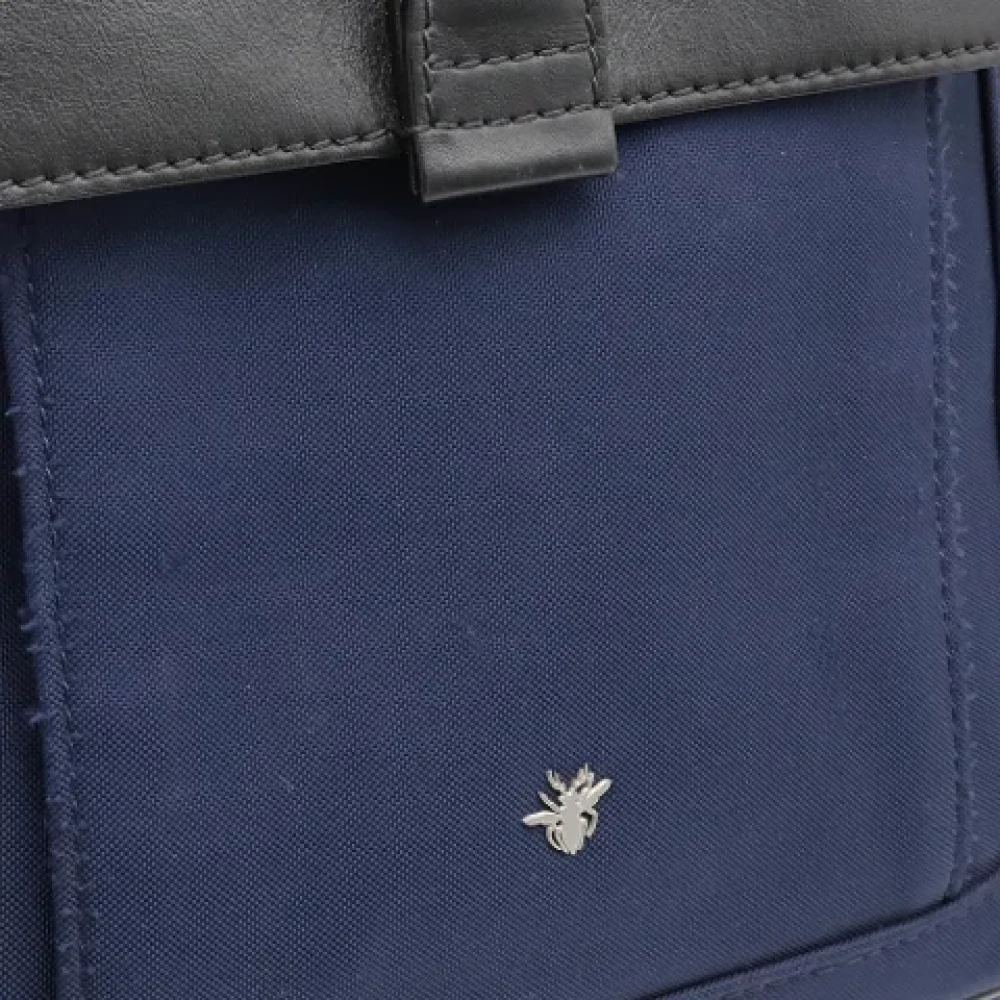 Dior Vintage Pre-owned Fabric backpacks Blue Dames