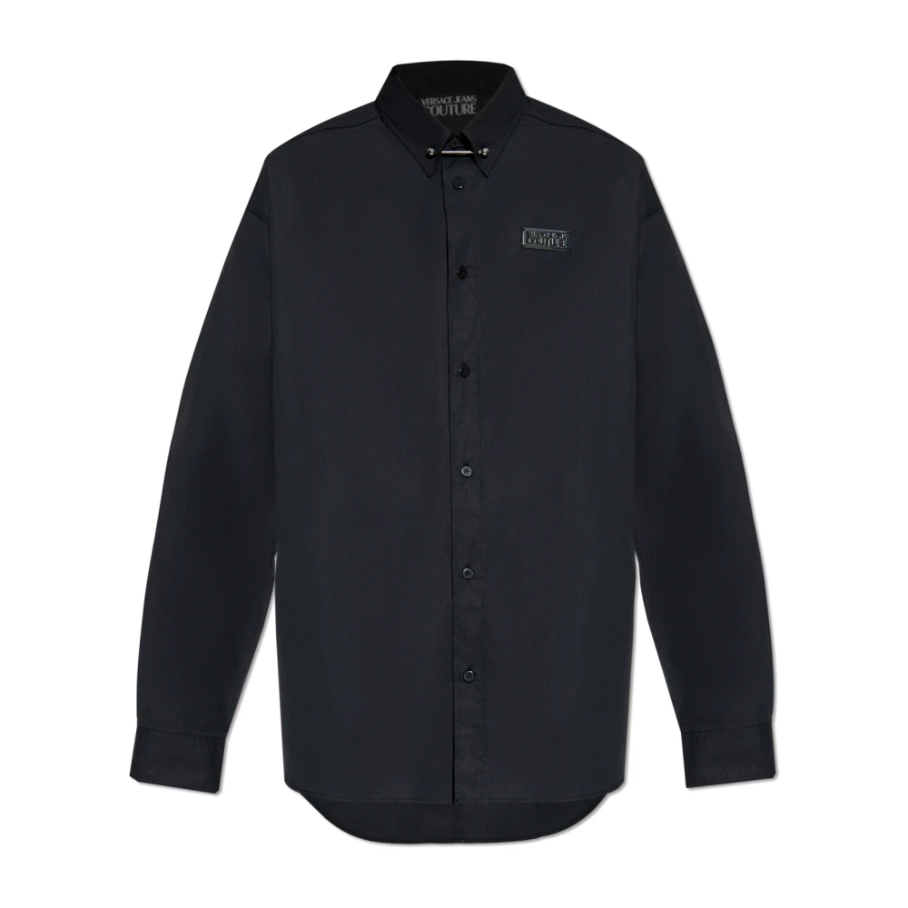 Versace Jeans Couture Shirt met logo Black Heren