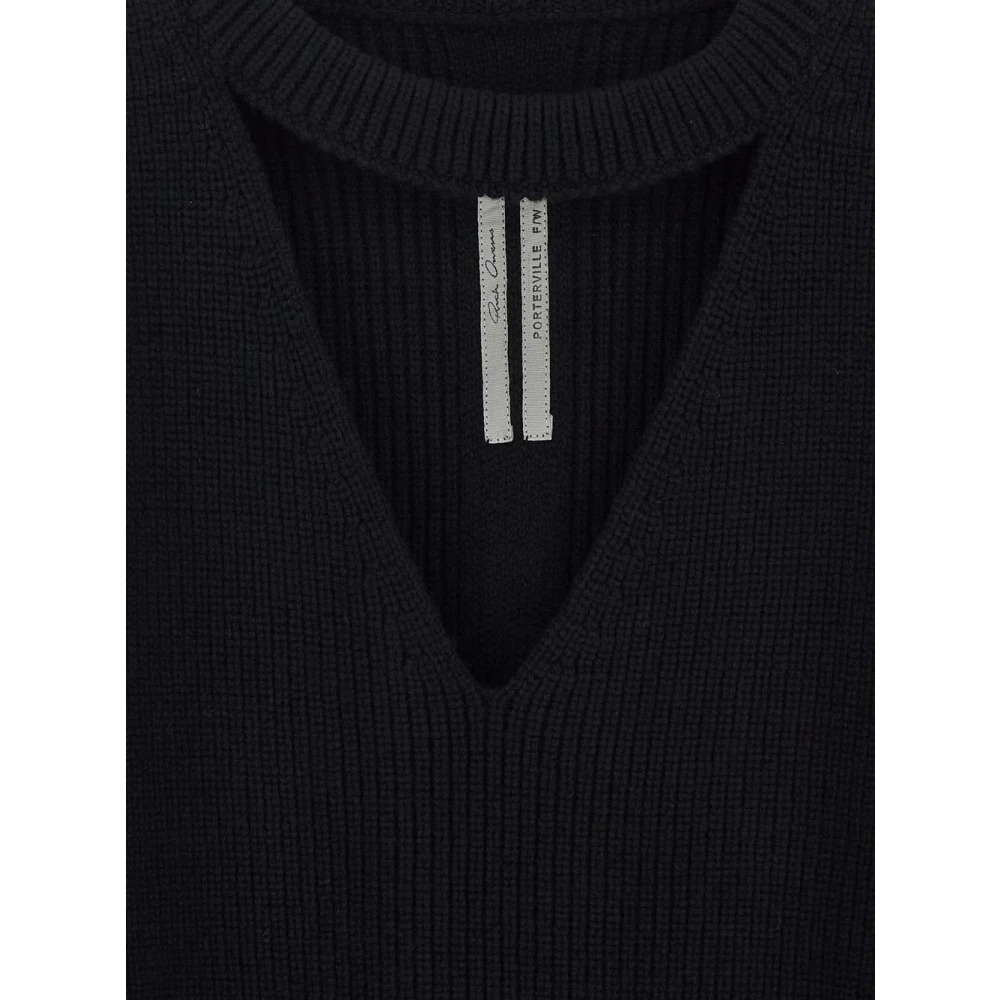 Rick Owens Eclipse Knitwear Black Dames