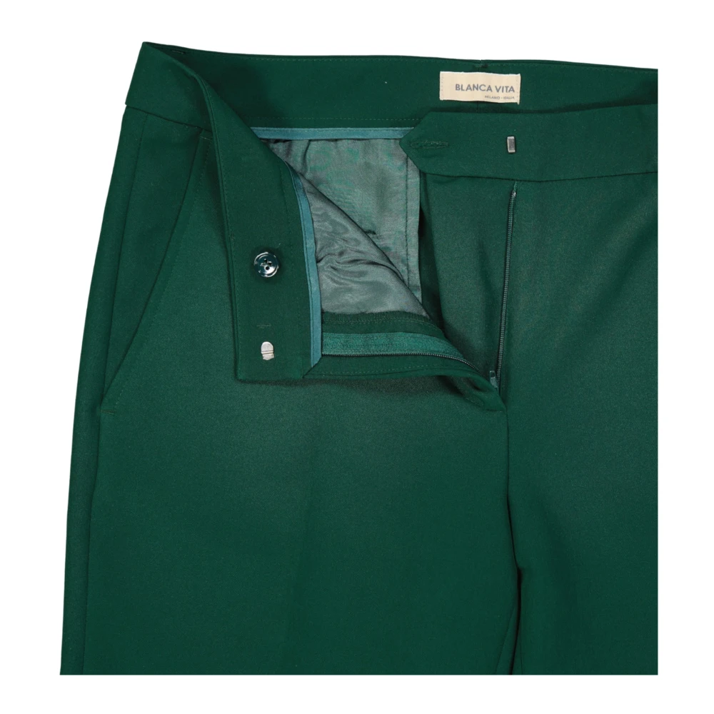 Blanca Vita Getailleerde Korte Broek met Zakken Green Heren