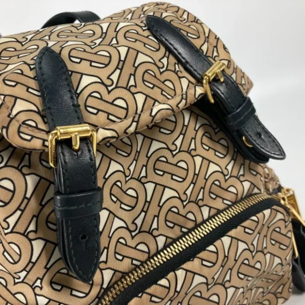 Burberry Vintage Pre-owned Fabric shoulder-bags Beige Dames