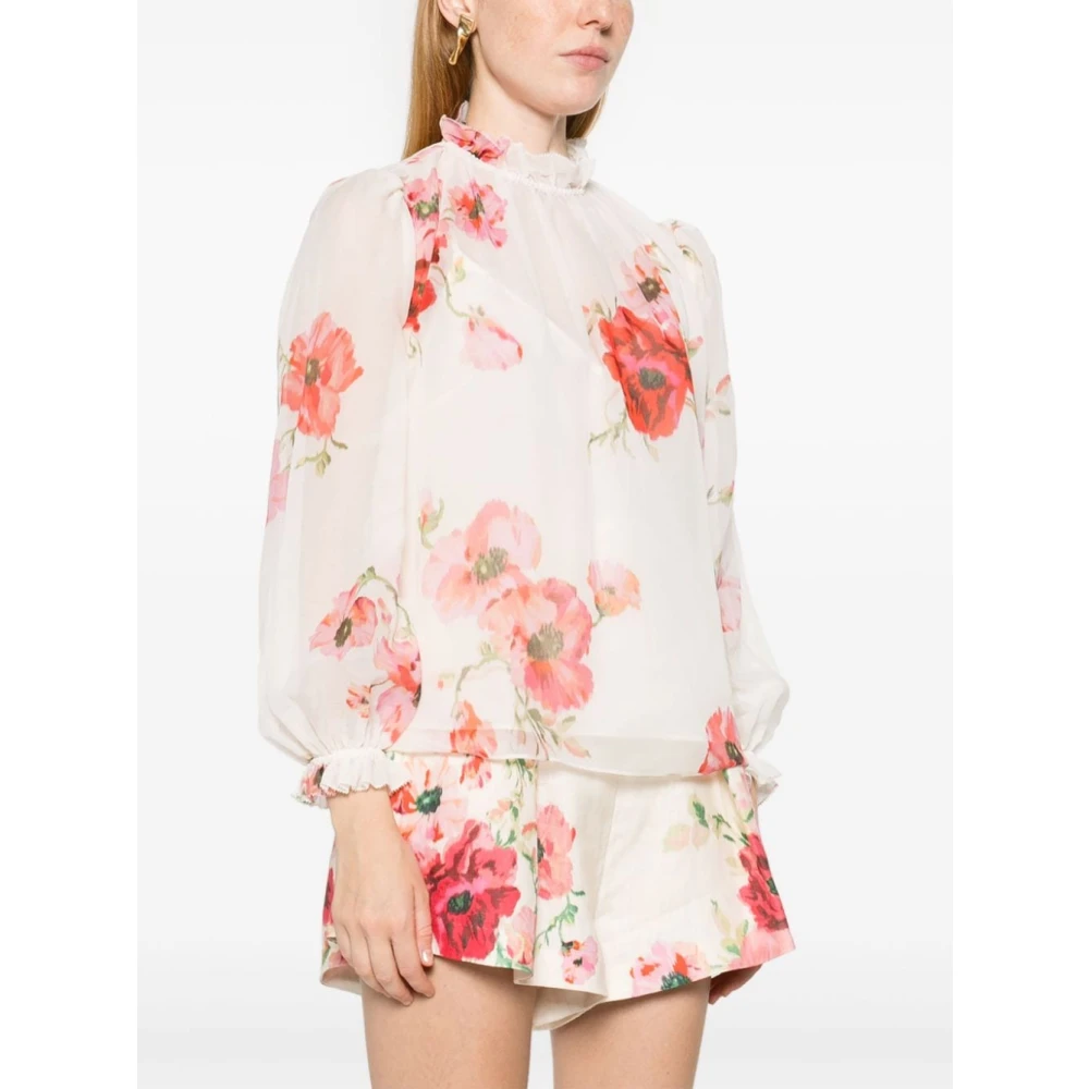 Zimmermann Bloemen Billow Shirt Multicolor Dames