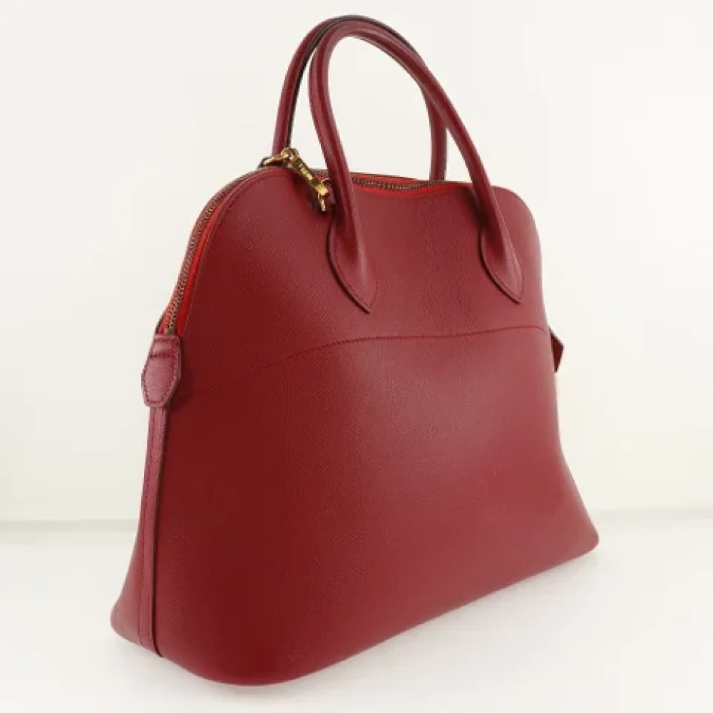 Hermès Vintage Pre-owned Leather handbags Red Dames