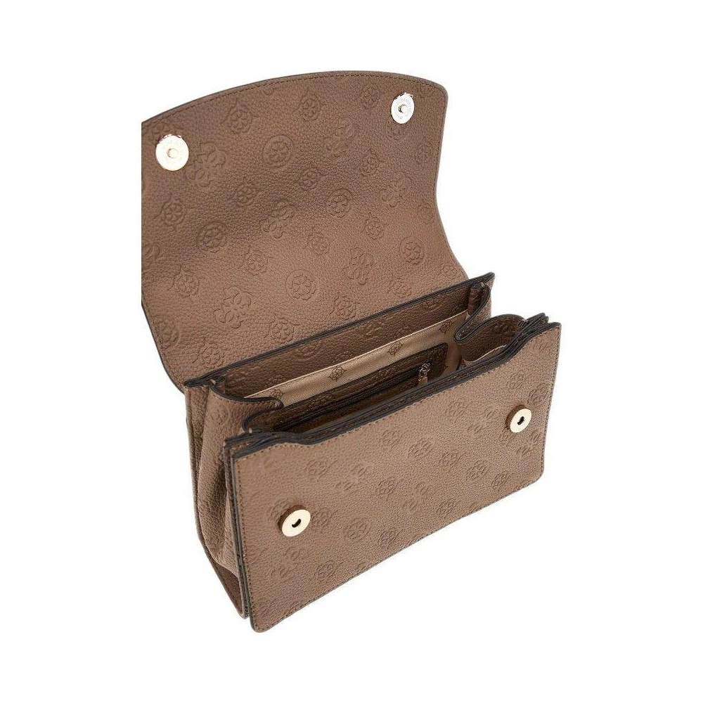 Guess Donkere Taupe Crossbody Tas Brown Dames