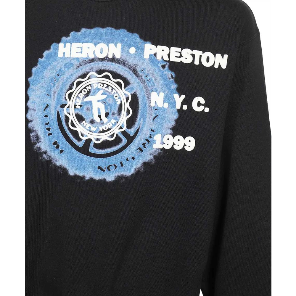 Heron Preston Katoenen Sweatshirt met Logo Print Black Heren