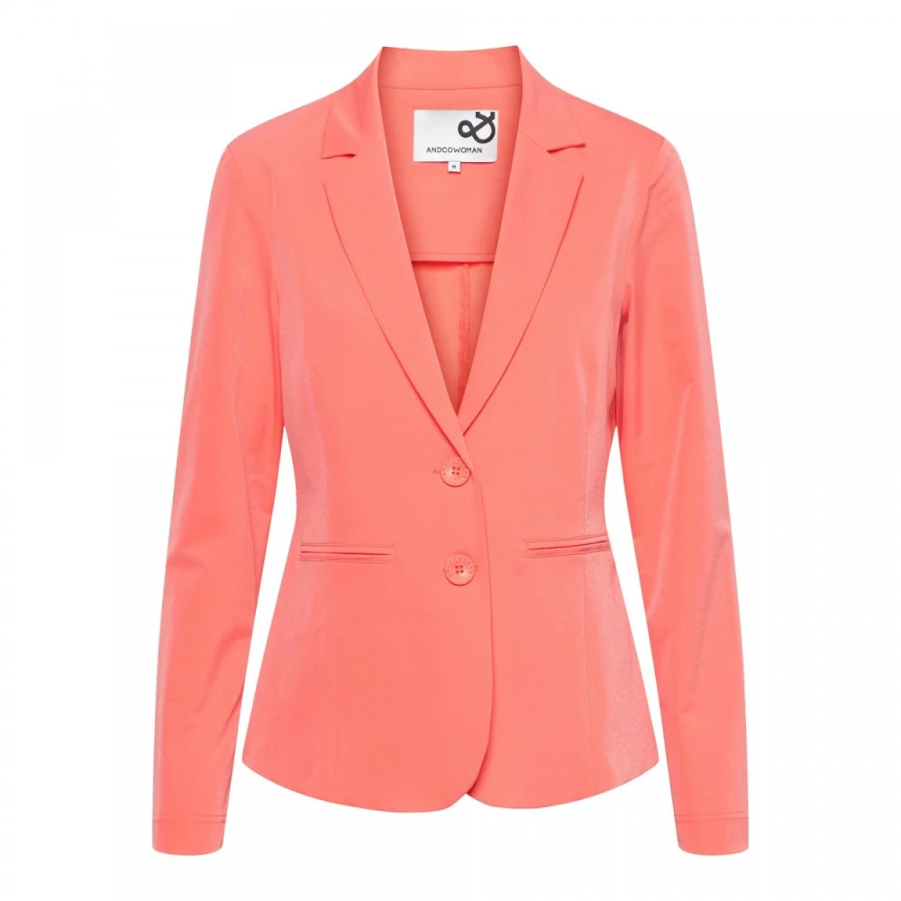 &Co Woman blazer Phileine Travel Bz110-2 42080 pf-flamingo Orange Dames