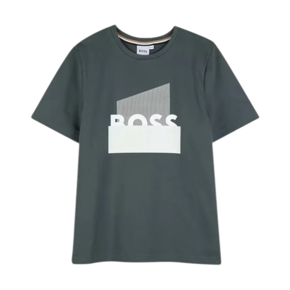 Hugo Boys Green T-Shirts - Kids Short Sleeve T-Shirts - 10 Y - Kids
