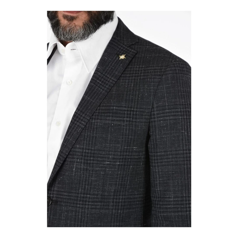 Corneliani Klassieke Zwarte Blazer voor Heren Gray Heren