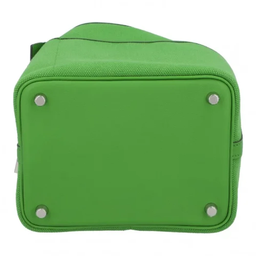 Hermès Vintage Pre-owned Leather handbags Green Dames