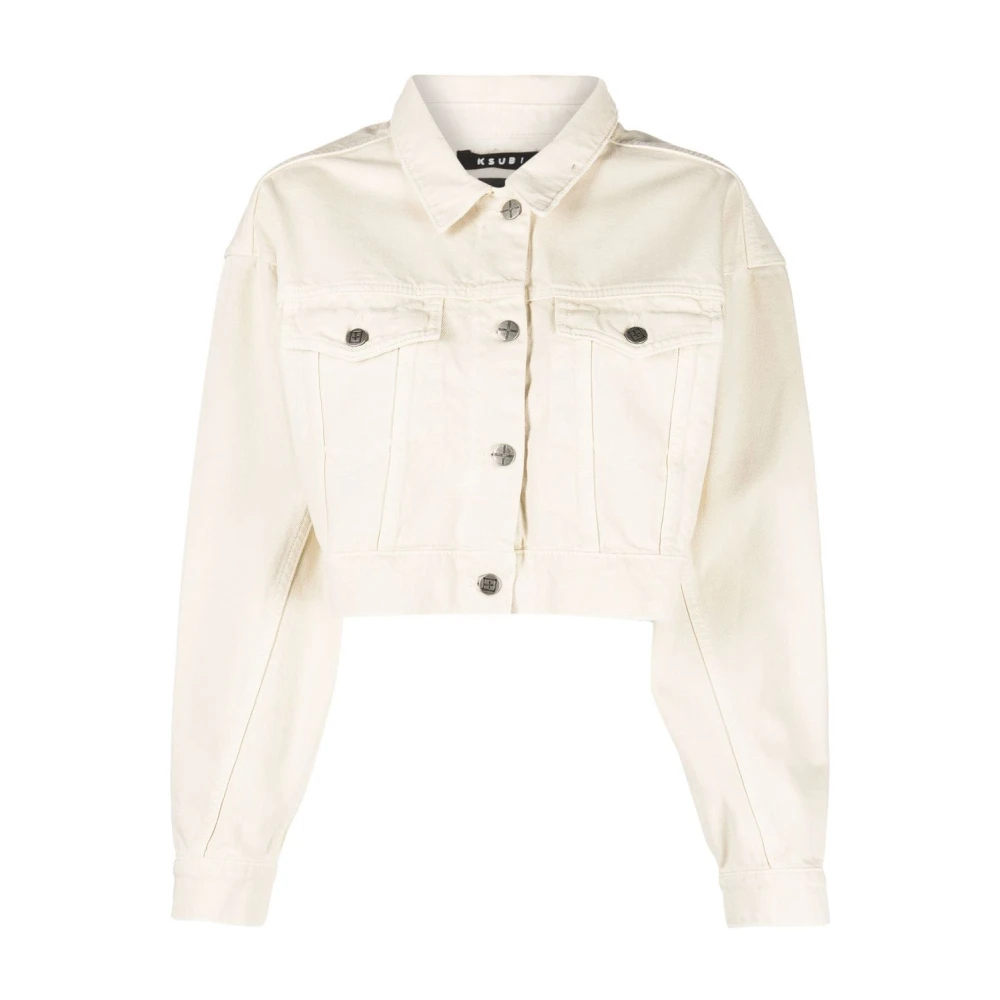 Ksubi Witte Denim Jacket met Mallow-stijl White Dames