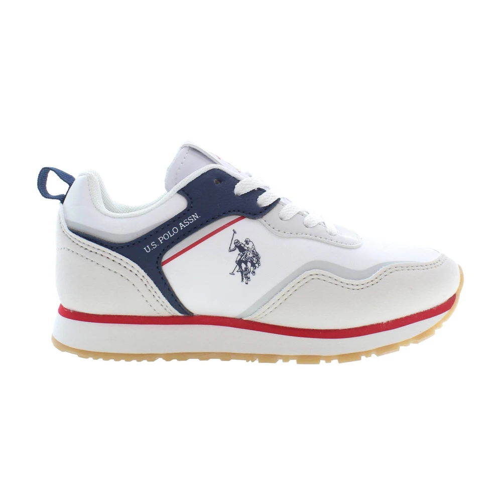 U.s. Polo Assn. Unisex Kids White Kids Sneakers, 28 Eu, Kids Sports Shoes With Logo