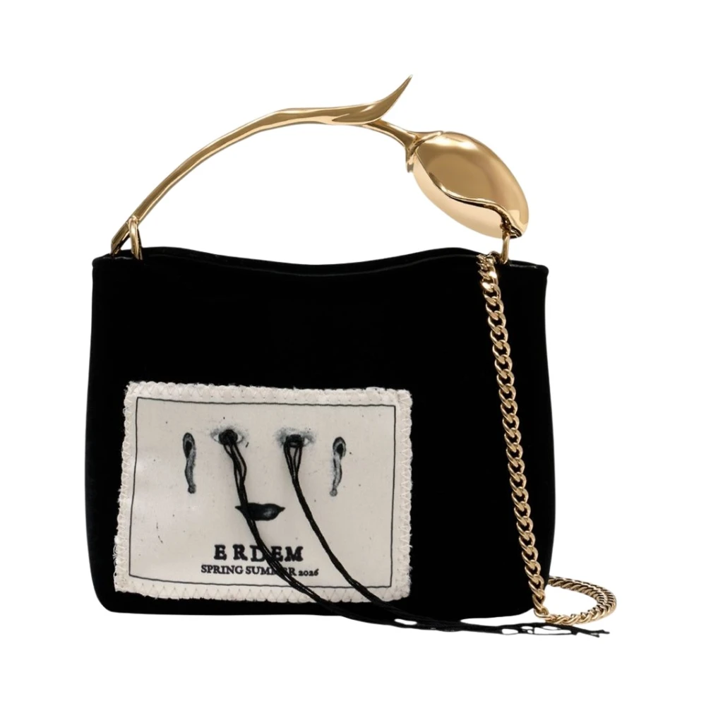 Erdem Black Mini Bags, Female, One Size, Mini Bloom Bag
