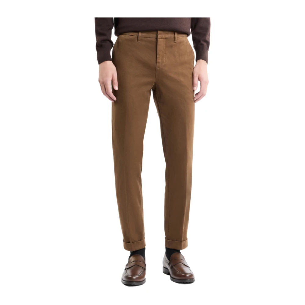 Fay Bruine Casual Broek Brown Heren