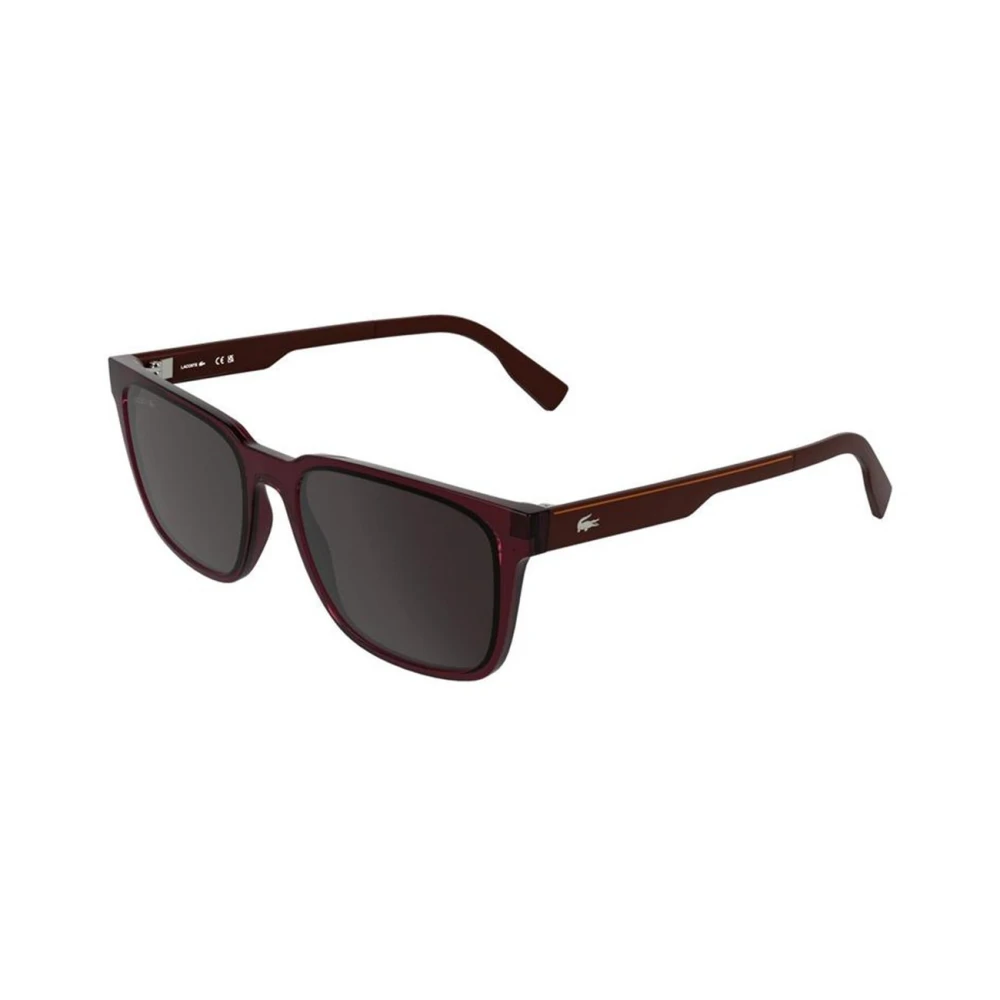 Lacoste Men's Red Sunglasses, 55 Mm, Rectangular Sunglasses