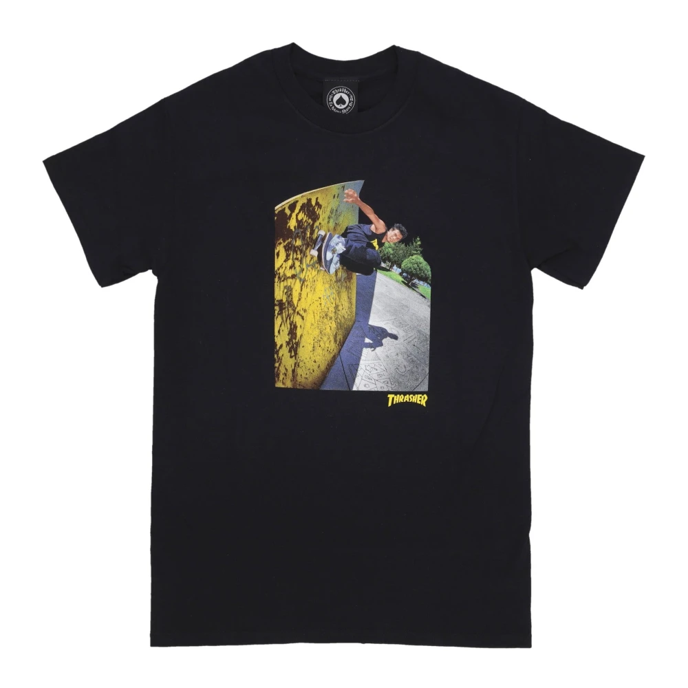 Thrasher Zwarte Wallride Tee Korte Mouw T-shirt Black Heren