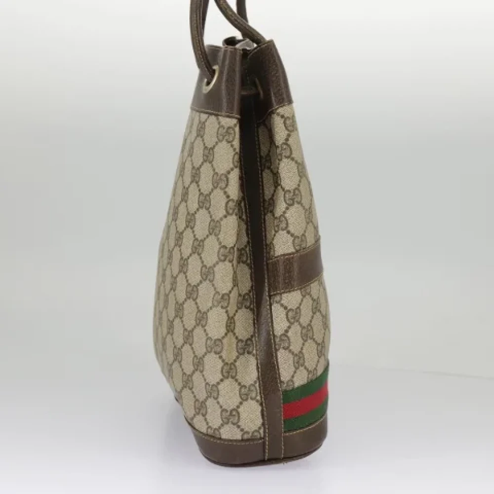 Gucci Vintage Pre-owned Canvas handbags Beige Dames