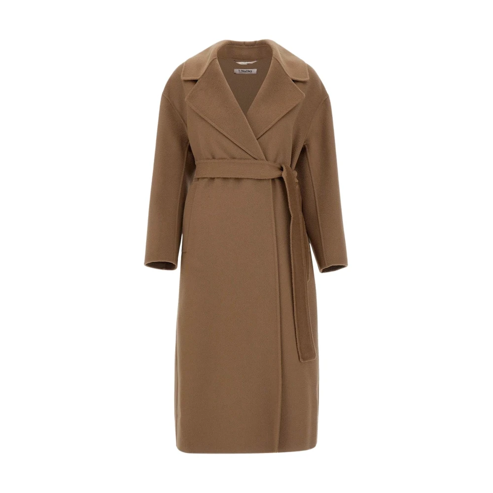 Max Mara Wollen Manuele Jas Brown Dames