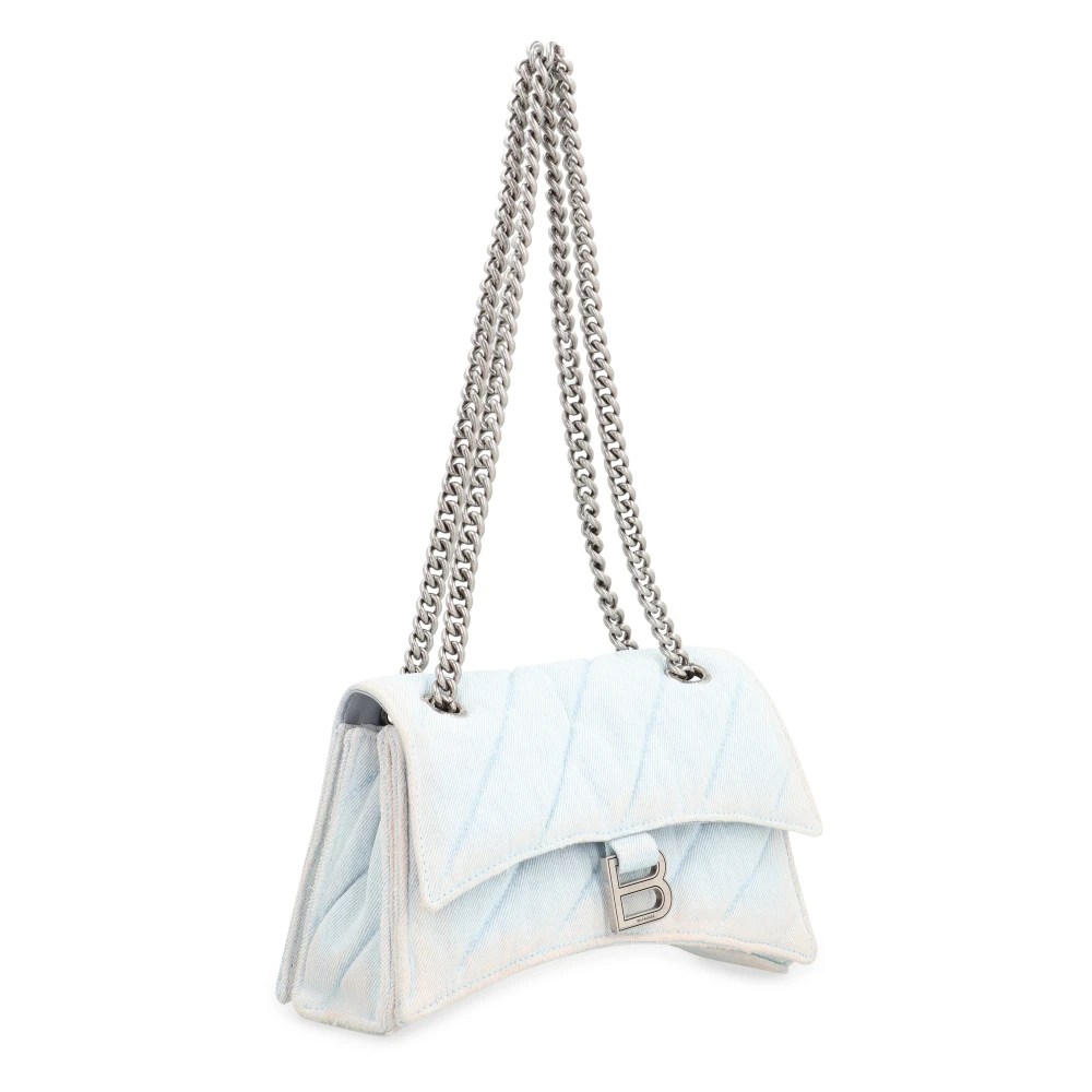 Balenciaga Crush Schoudertas Blue Dames