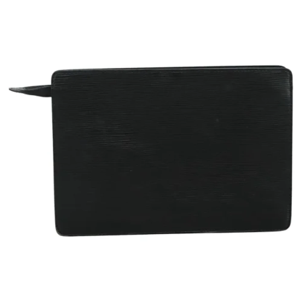 Louis Vuitton Vintage Pre-owned Leather clutches Black Dames