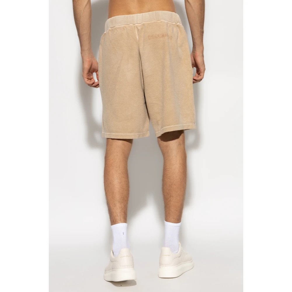 Dsquared2 Katoenen shorts Beige Heren